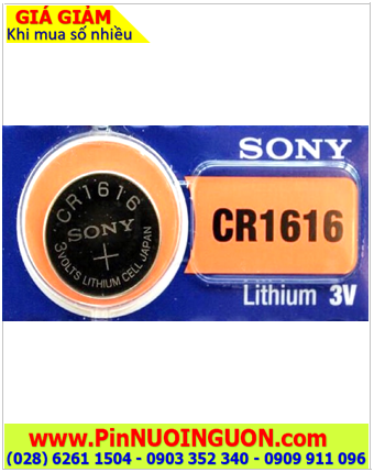 Pin CR1616 _Pin Sony CR1616; Pin 3v lithium Sony CR1616 _Made in Indonesia _1viên
